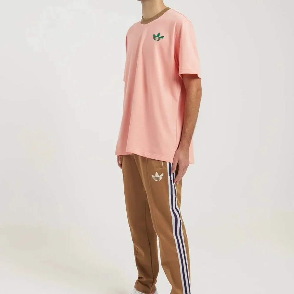 adidas Men's Brown and Pink Track Jacket - Picture 6 of 8